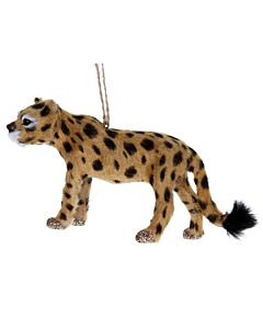 Gisela Graham Faux Fur Dec 15cm - Cheetah